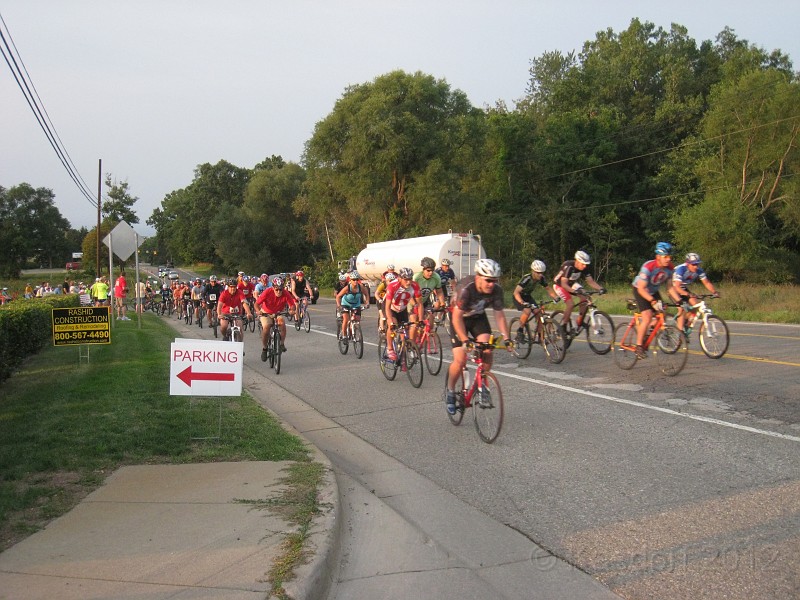 2012 Milford 30K 125.jpg - The Milford 30K Labor Day Race covers it all. Road through town, dirt road through woods, hills, heat, and a good hamburger at the end!